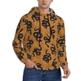 thumbnail image 2 of Naloa Snake Men's Casual Hooded Collar Drawstring Hoodies Pullover Sweatshirts Casual Long Sleeve Shirts-4X-Large, 2 of 7