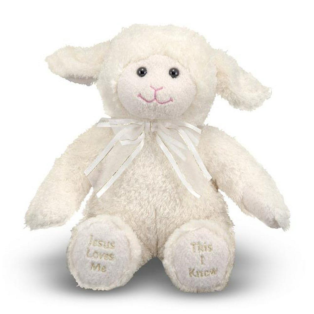 Melissa & Doug Jesus Loves Me Lamb Stuffed Animal With Sound Effects