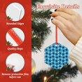 thumbnail image 4 of Cauagu Bowling Balls Pattern Acrylic Christmas Pendant,1-Pack Christmas Ornaments Xmas Tree Decor Christmas Décor with Ribbon Cute Tree Hanging for Party Favors-Hexagon, 4 of 7