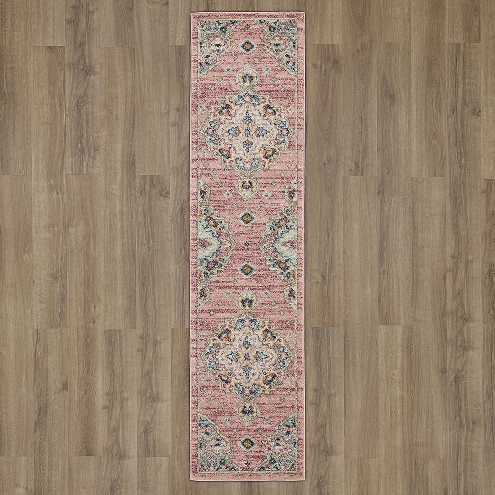 Mohawk Home Huffman Indoor Ornamental Runner Rug, Pink, 1'11" x 8'