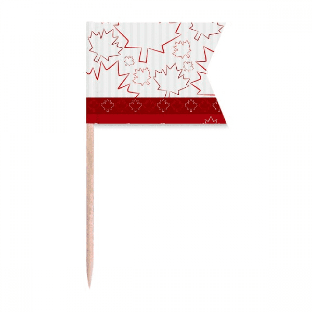 Happy Canada Day 4th Of July Maple Toothpick Flags Labeling Marking for ...