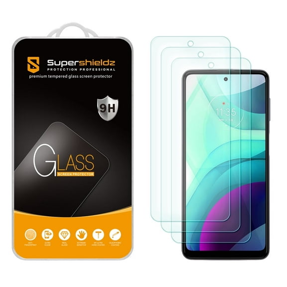 (3 Pack) Supershieldz Designed for Motorola Moto G Power (2022) Tempered Glass Screen Protector, Anti Scratch, Bubble Free