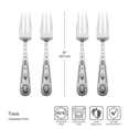 thumbnail image 4 of Wallace Taos 18/10 Stainless Steel 4-Piece Appetizer Fork Set, Dishwasher Safe, 4 of 5