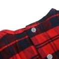 thumbnail image 4 of URMAGIC Toddler & Baby Girls Cotton Plaid Crewneck Long Sleeve Casual Dress, 4 of 9