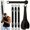 Black, variant on 5pcs Heavy-Duty Latex Resistance Bands Set, 225lbs Max, for Full Body Workouts: Lat, Shoulder, Arm, Deltoid Push, Face Pull, Bicep Curl