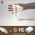 thumbnail image 5 of Under Cabinet Lights, LED Strip Lights with Remote Control, Dimmable for Closet, Shelf, TV Back, Under Counter Lights For Kitchen, 26.3ft,White, 5 of 11
