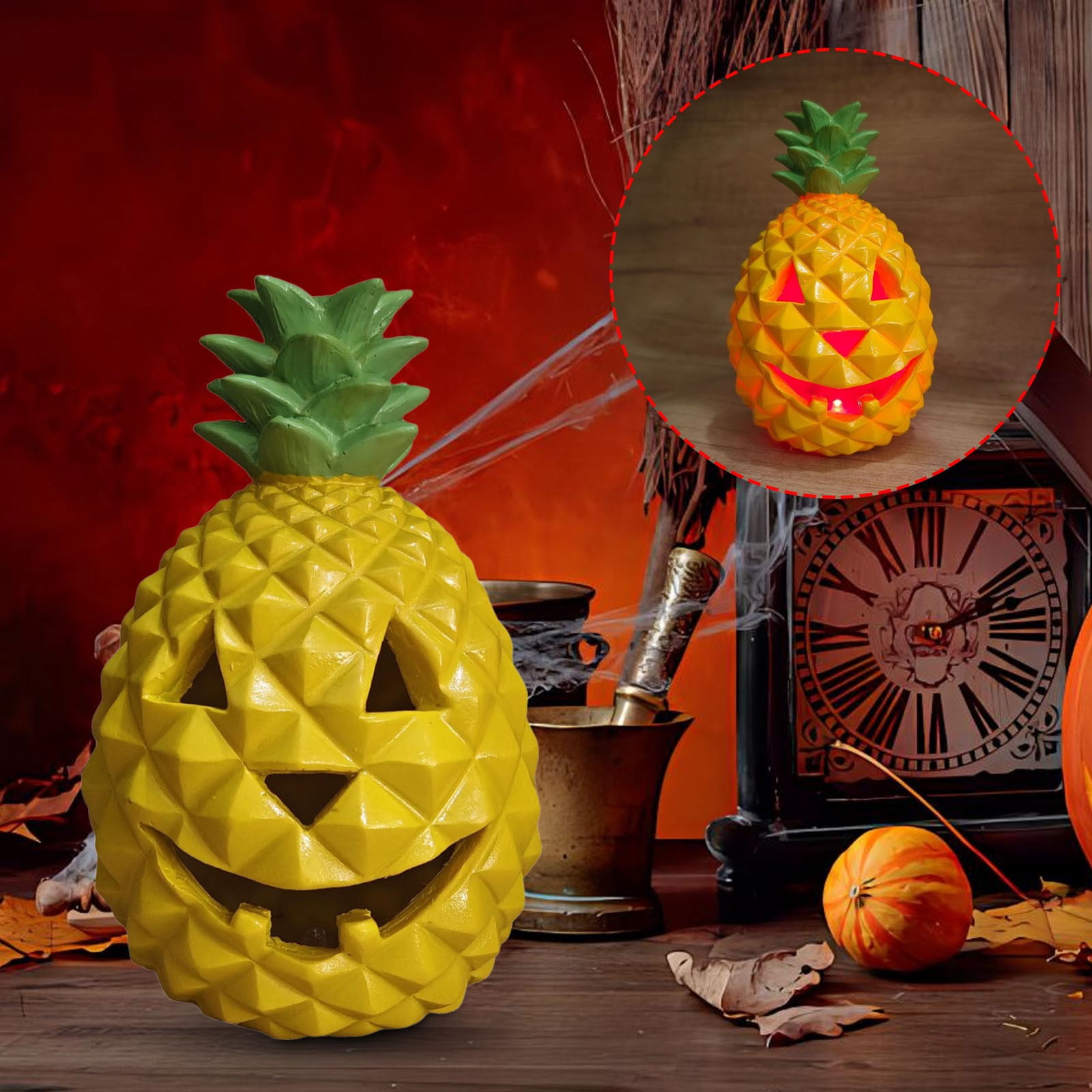 Pumpkin Nightlight,Watermelon Jack O Lantern,Halloween Pineapple