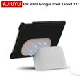 thumbnail image 2 of Étui pour Tablette Google Pixel 11 Pouces 2023 Couverture Étui de Protection Peau PU PC Prise en Charge Rigide Compatible Charge Base de Haut-Parleur Noir 2023 Pixel Tablette 11, 2 of 5