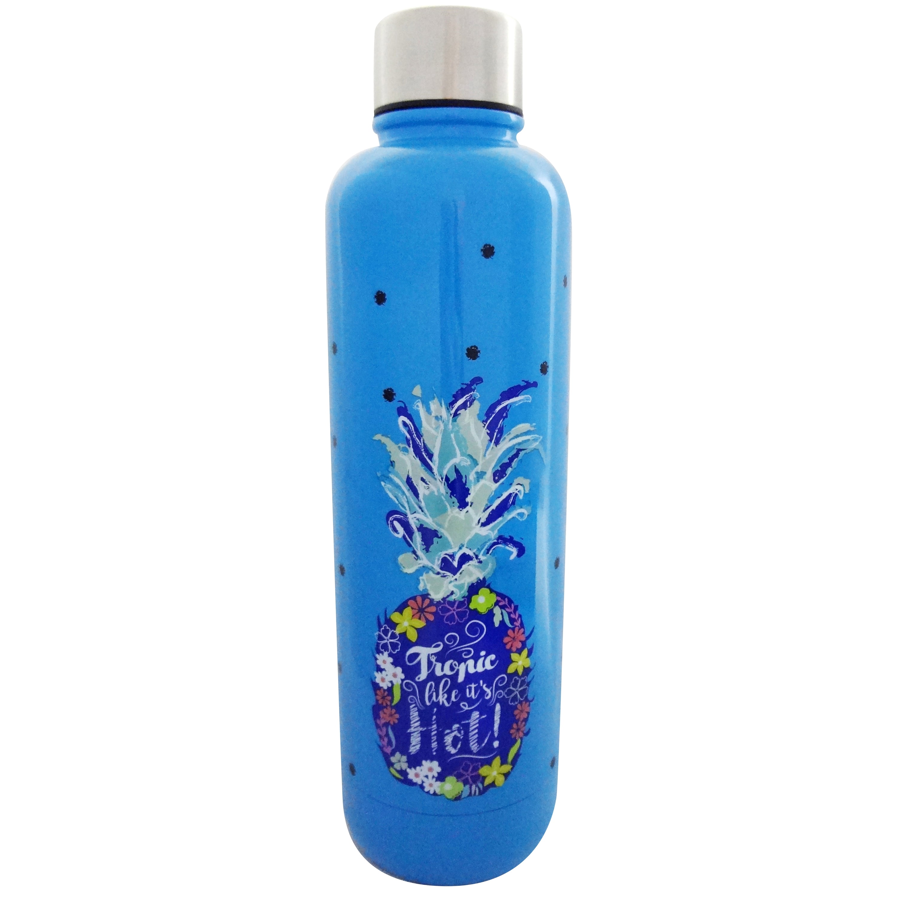 Mainstays 17 oz Water Bottle with Pineapple Pattern