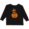 thumbnail image 3 of Inktastic Halloween Dachshund in Pumpkin Boys or Girls Long Sleeve Toddler T-Shirt, 3 of 5