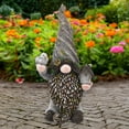 thumbnail image 3 of Northlight Gnome with Bird House Outdoor Garden Statue - 26.25", 3 of 9