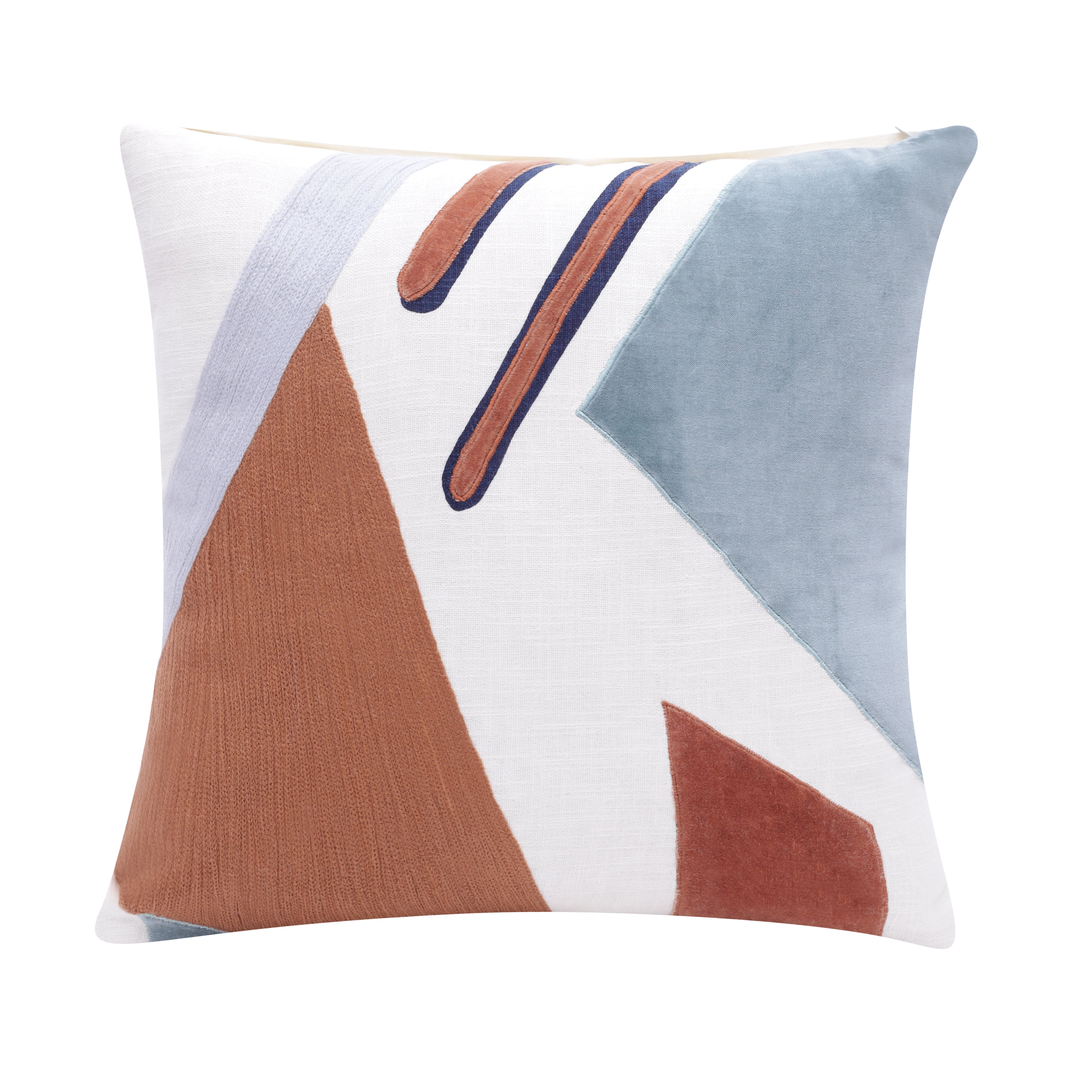 Harlow Hill Stacy Garcia 24" x 24" Sage Green/Adobe Abstract Cotton Adult Decorative Throw Pillow Cover