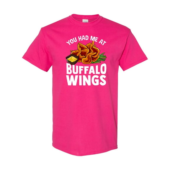 Inktastic Buffalo Wings Game Day Snack T-Shirt