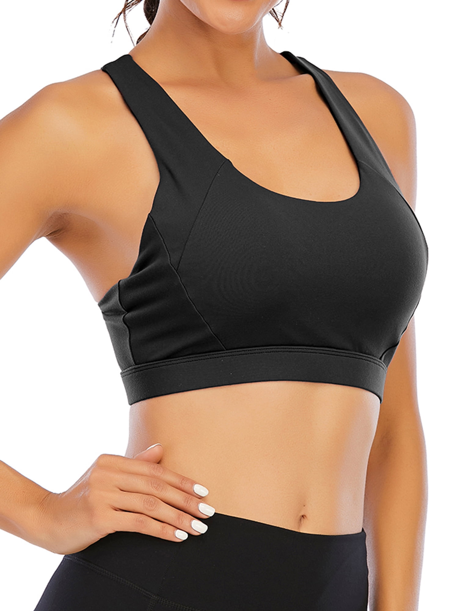 FUTATA Sports Bras For Women Padded High Impact Sports Bra