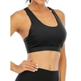 thumbnail image 4 of FUTATA Women's High Impact Sports Bras Longline Padded Yoga Bras Crop Tops Criss Cross Back Push Up Bras For Running Active Gym Workout Fitness, 4 of 6