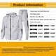 thumbnail image 3 of ZHAOCHENG Trajes con capucha para hombre, trajes deportivos con cremallera, trajes deportivos de manga larga para hombre con capucha casual, conjuntos de trajes deportivos para correr, trajes deportiv, 3 of 3