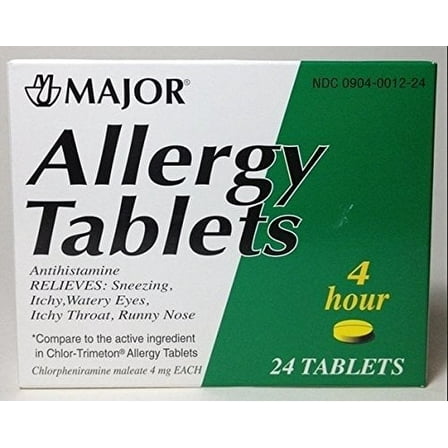 Allergy Tablets Lasts 4 Hours 24 Tablets