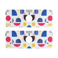 thumbnail image 7 of Yayeee Faucet Mat for Kitchen Sink 14.7" Diatomite Long Splash Guard Pad, Blue Retro Shapes, 2 Pack, 7 of 7