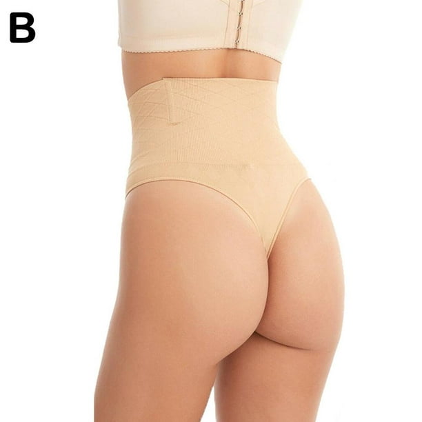Women Body Shaper Thong G String High Waist Tummy Control Invisible Q0Y7 