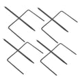 thumbnail image 4 of BESTOYARD 4Pcs Reusable Iron Insert Base for Shepherd Hook Black Multi Functional Garden Stake, 4 of 8