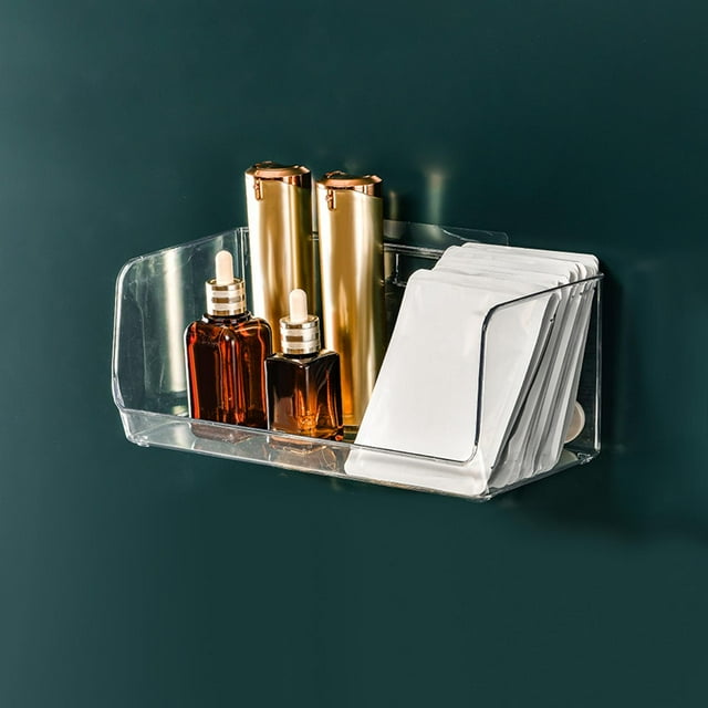 Bandeja organizadora de maquillaje, estuche porta cosméticos, vitrina de cosméticos de escritorio, organizador de almacenamiento de perfume para el cuidado de la piel Claro sin divisor Macarena estuche de almacenamiento de cosméticos