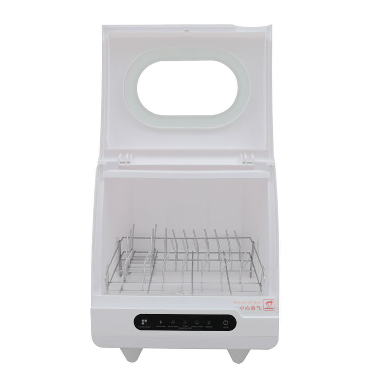 TFCFL Portable Countertop Dishwasher 1200W Compact Dishwasher with 5  Washing Programs Display White Small Apartments,Dorms and RVs
