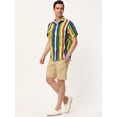 thumbnail image 4 of Camisa hawaiana manga corta botones Verde azul T M, 4 of 6