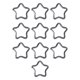 thumbnail image 2 of Clip de Llavero mosquetón Zulema con forma de estrella de cinco puntas 10 piezas glaseado plateado, 2 of 8