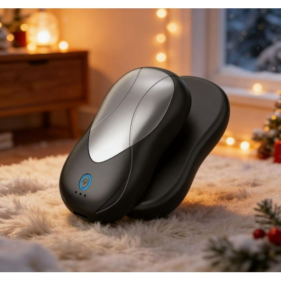 Magnetic Rechargeable Hand Warmer - 6000mAh Portable Electric Warmer with 360° Rapid Heating, Overheat Protection, Ideal for Hiking, Skiing, Camping & Outdoor Activities