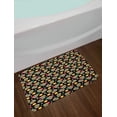 thumbnail image 2 of Sugar Skull Bath Mat, Day of the Dead Theme Spooky Graphic Skulls Pattern with Abstract Flower Motifs, Plush Bathroom Decor Mat with Non Slip Backing, 29.5" X 17.5", Multicolor, by Ambesonne, 2 of 2