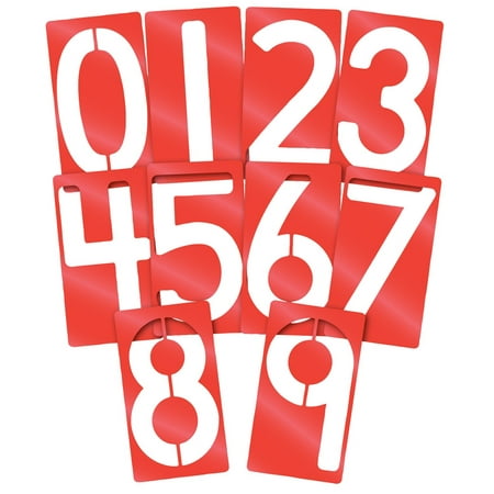 - Roylco Big Number Stencils, 5 x 9 Inches, Set of 10