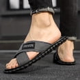 thumbnail image 2 of Lightweight Non-Slip Open Toe Quick-Drying Slides For Bathroom Beach  Summer, 2 of 7
