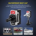 thumbnail image 4 of Heavy Duty Rocker Toggle Switch, 15A 250V 20A 125V SPST 2Pin ON/Off Switch Metal Bat Waterproof Boot Cap Cover for Car Auto Boat Marine - 5 Pack, 4 of 6