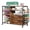 Brown, variant on Haooyeah Rolling Craft Storage Cart with Vinyl Roll Holder, Power Outlets, Drawers & Wheels, White