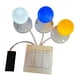 thumbnail image 3 of Tablero sensorial con interruptor de luz, accesorio para tablero de actividades, juguetes educativos de aprendizaje temprano para niños pequeños en Blanco amarillo azul, 3 of 8