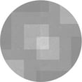 thumbnail image 1 of Ahgly Company Indoor Round Patterned Battleship Gray Area Rugs, 3' Round, 1 of 6