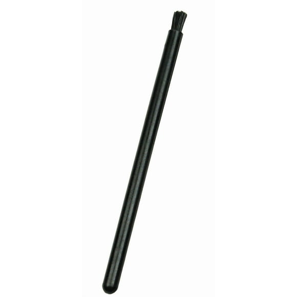 Menda 35690 Conductive Yarn Brush with Polypropylene Black Handle, Round Firm Bristle, 1/4" Diameter