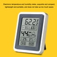 thumbnail image 4 of Mistaha Compact Electronic Touch Screen Temperature and Humidity Monitor with Magnetic Foldable Stand - Large Display - CR2032 Button Battery Included, 4 of 6