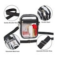 thumbnail image 3 of MAYLISACC Clear Bags Stadium Approved, PVC Transparent Crossbody Bag Waterproof Clear Bags with Adjustable Should Straps, 3 of 4