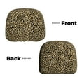 thumbnail image 6 of Kdxio Leopard Print Pattern Print 2 Piece Car Head Rest Covers Set Auto Front/Rear Seats Headrest Cover Universal Fit Most Cars,Sedan, SUV, 6 of 9