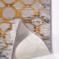 thumbnail image 5 of Rose Grey Framed Knitwear Area Rugs for Living Room Jacquard Textured Modern Rugs Soft Geometric Rug for Bedroom Mid Century Washable Rug Non-Slip Bohemian Carpet Perfect for Dining Room Office Beige, 5 of 5
