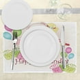 thumbnail image 3 of Ambesonne Birthday Party Place Mats Set of 4, Pastel Teddy Bears, Standard Size, Pale Pink, 3 of 6