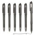 thumbnail image 1 of Uxcell 6Pcs Erasable Gel Pens, 0.5mm Fine Point Heat Erasable Marking Pen with Cap Smooth Writing Fabric Markers for Sewing Drawing Writing Planner, Black Ink, 1 of 6