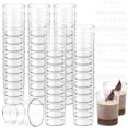 thumbnail image 1 of Wekvgz 50 Pcs Tasses à Dessert avec Cuillères 95ML Mini Tasses à Gâteau Réutilisables Tasses à Parfait Empilables Tasses à Pudding Tasses de Service pour Dessert Mousse Pudding Yaourt Collations, 1 of 11
