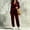 (Fashion 26)Wine, variant on Aimik Womens 2 Piece Outfits Velour Drape Neck Long Sleeve Top and Jogger Pants Set Winter Fall Casual Lounge Sets for Women