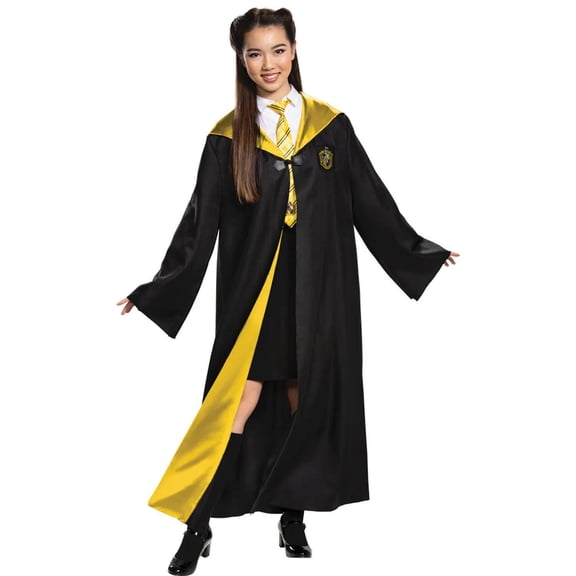 Disguise Adult Harry Potter Hufflepuff Deluxe Robe Costume - Size Large/X Large