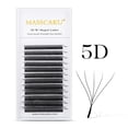 thumbnail image 1 of MASSCAKU W Shape 3D 4D 5D Premade Volume Easy Fans Nature Soft Light Pestañas individuales Clover Bloom Extensión de pestañas postizas Dengxun unisex, 1 of 2