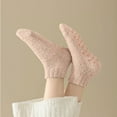thumbnail image 3 of Ashirexll Womens Ankle Socks, Fuzzy Socks for Women, Solid Color Thick Velvet Plush Soft Everyday, 3 of 7
