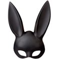 thumbnail image 1 of Rabbit Mask, Black Mask Mask, Rabbit Eye Mask With Ears, Rabbit Mask For Halloween, Party, Cosplay, Disguise, Props Ball, Easter, Carnival, 1 of 6