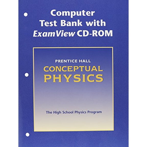 Pre-Owned Conceptual Physics (Computer Test Bank with Exam View CD-ROM), 9780131664487, 0131664484, Paperback, Circa 2005 edition